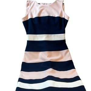 Ladies midi Dress pink and black